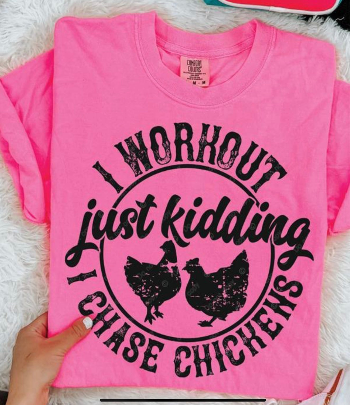 I WORKOUT CHASING CHICKENS