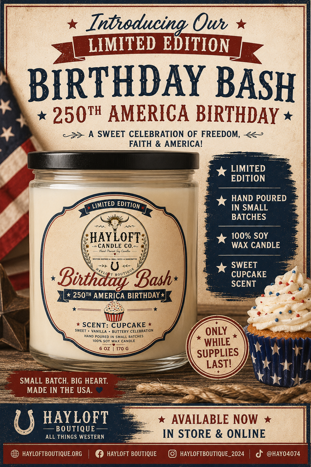 :: Limited Edition Hayloft Birthday Bash Candles::