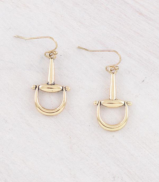 Horse bit earrings
