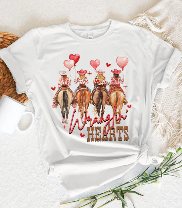 Wrangling Hearts Valentines T