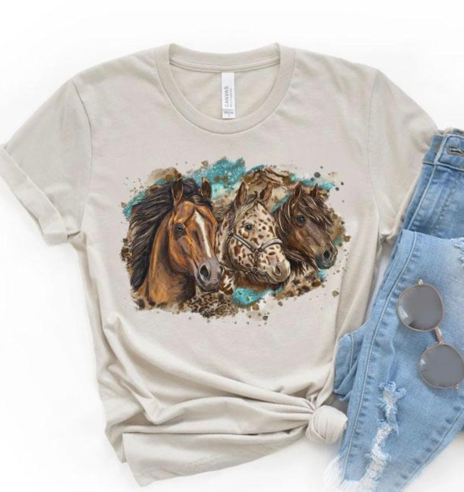 Horse vintage short sleeve Tshirt