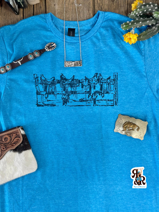 Saddles On The Fence Tee