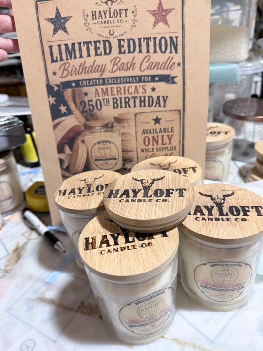 :: Limited Edition Hayloft Birthday Bash Candles::