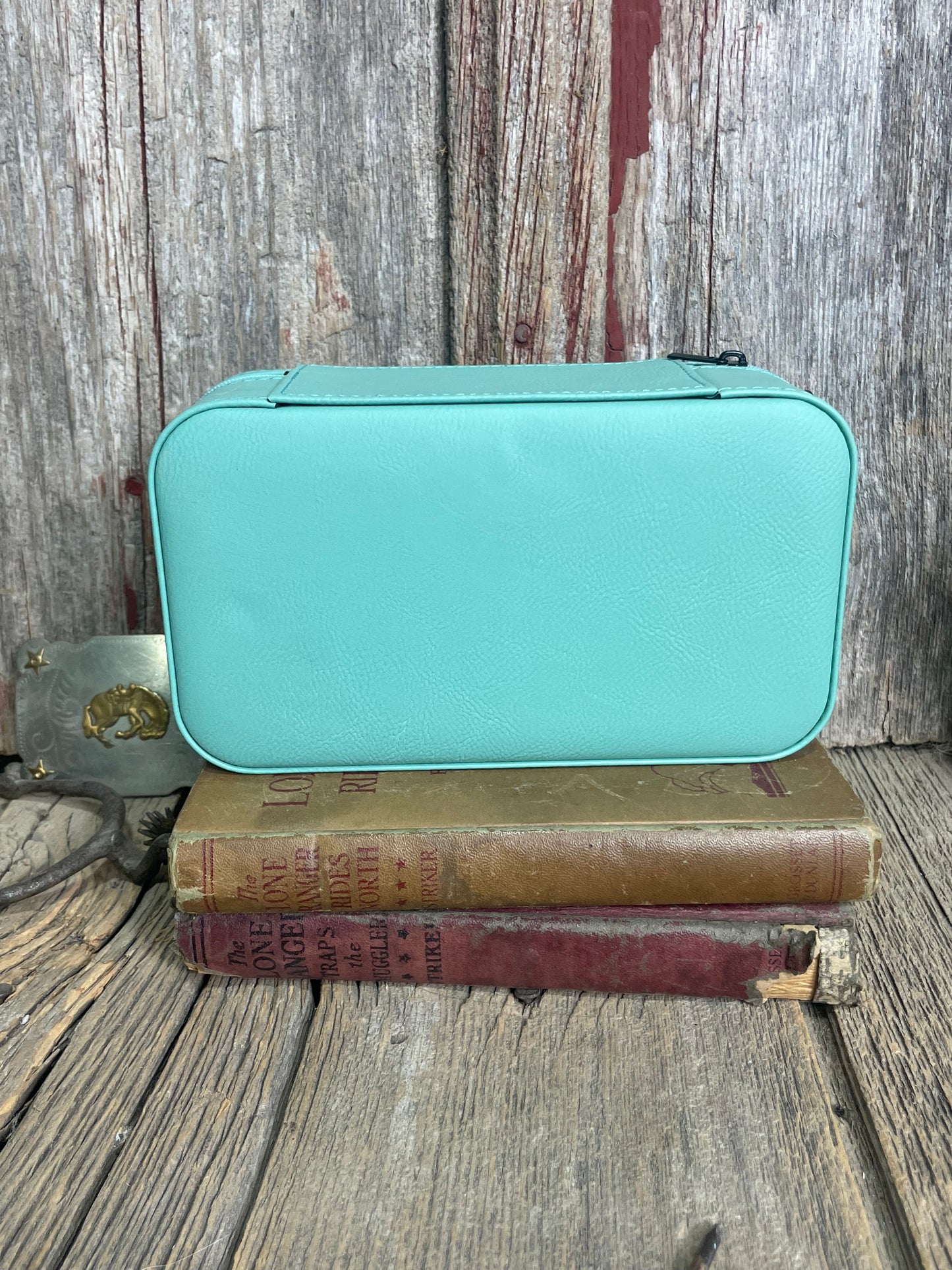 Tooled Leatherette Jewelry Box