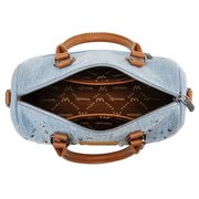 Wrangler Western Rhinestone Denim Boston Crossbody Bag