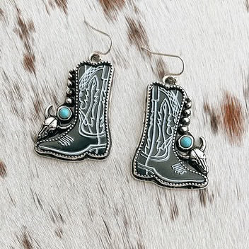 Cowgirl Boot Earring