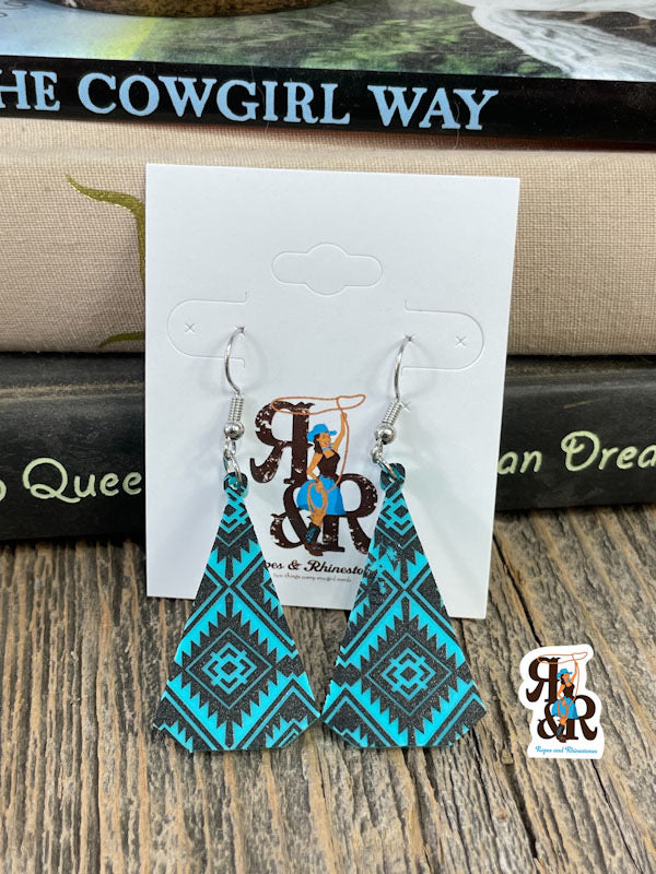 Aztec Tee Pee Earrings