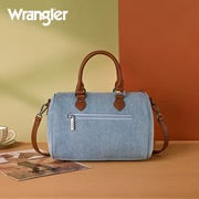 Wrangler Western Rhinestone Denim Boston Crossbody Bag