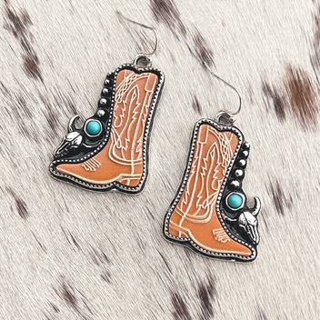 Cowgirl Boot Earring