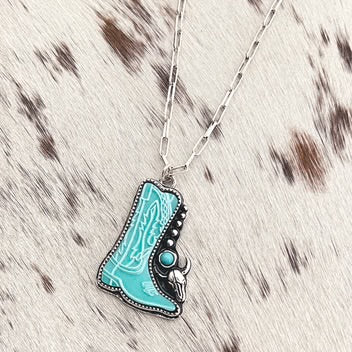 Cowgirl Boot Necklace