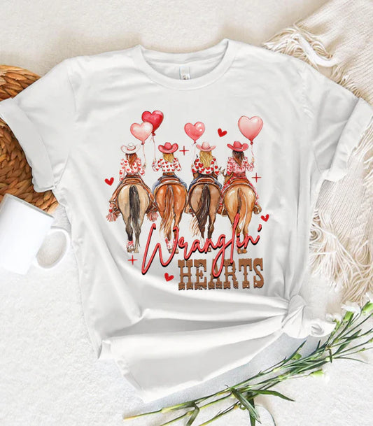 Wrangling Hearts Valentines T