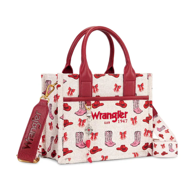 WRANGLER WESTERN PRINT COWGIRL TOTE BAG