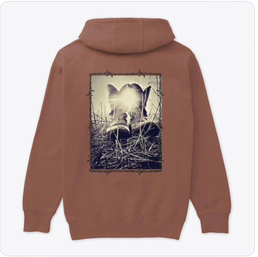 Cowboy Boots in the evening hoodie