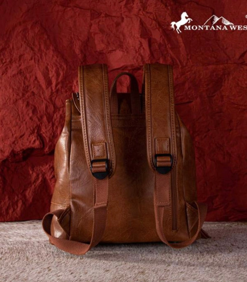 Montanan West Aztec embroidered backpack