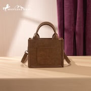 Montana West Embroidered Mini Tote Crossbody bag