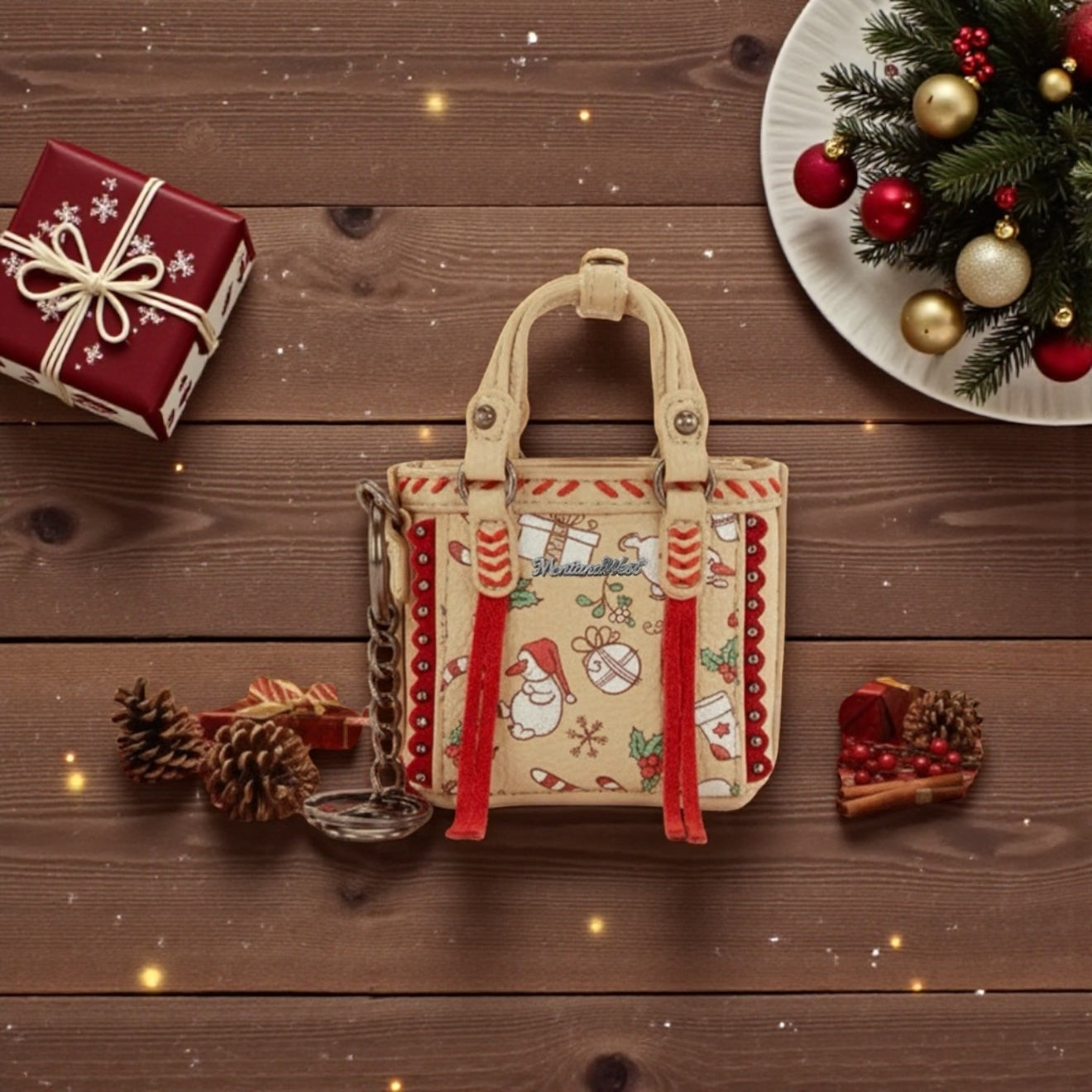 Montana West Mini X-mas Tote Blind Box