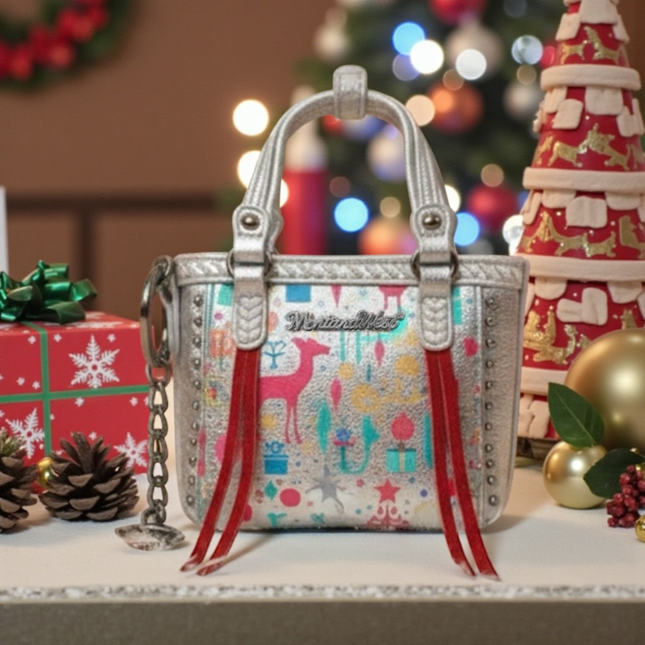 Montana West Mini X-mas Tote Blind Box
