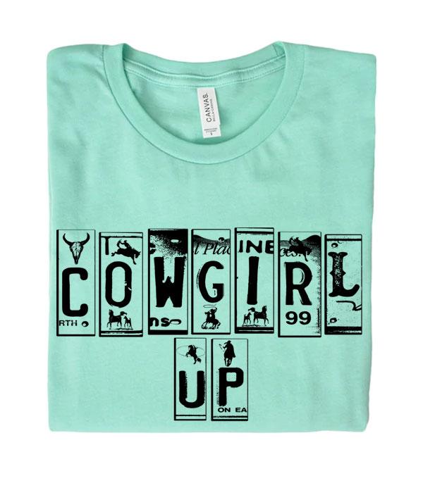 Western Cowgirl Up Bella Canvas Tshirt