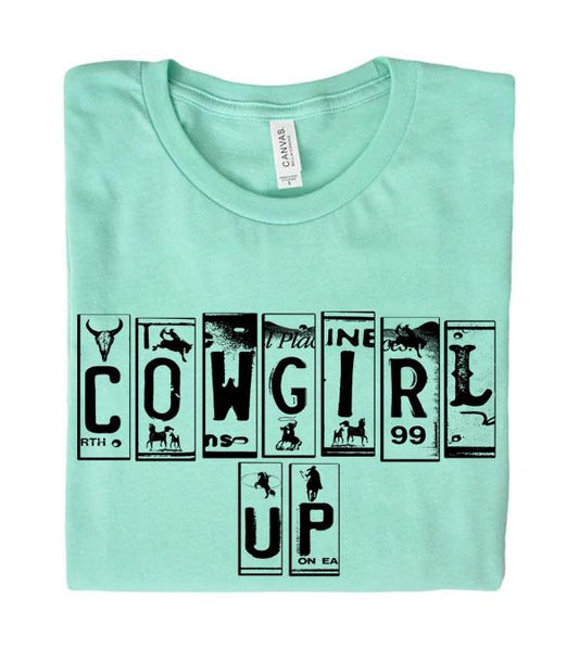 Western Cowgirl Up Bella Canvas Tshirt