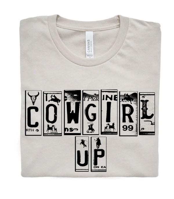 Western Cowgirl Up Bella Canvas Tshirt