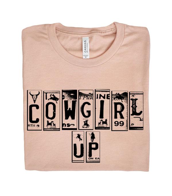 Western Cowgirl Up Bella Canvas Tshirt