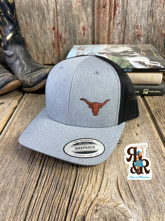 Longhorn Leatherette Patch Cap
