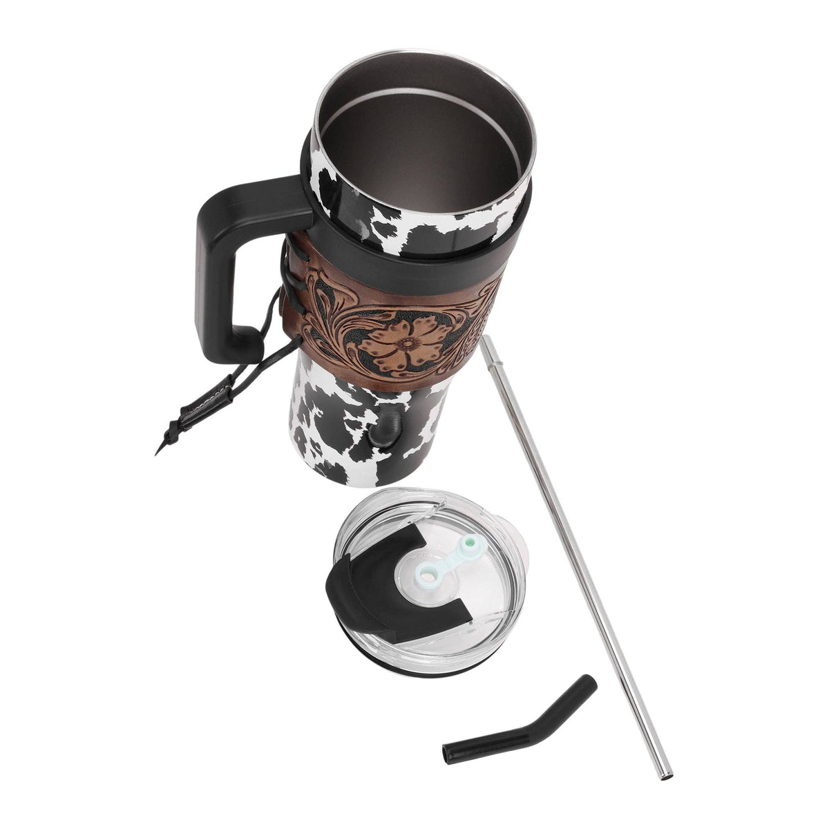 Wide Wyoming Tumbler In Black and White